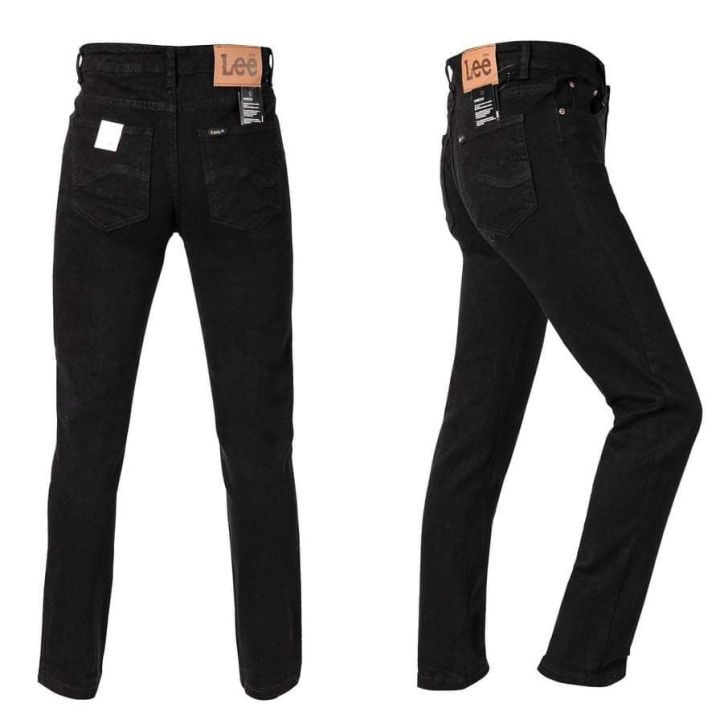 Plain black Stretchable skinny jeans pants for men 28-36 | Lazada PH