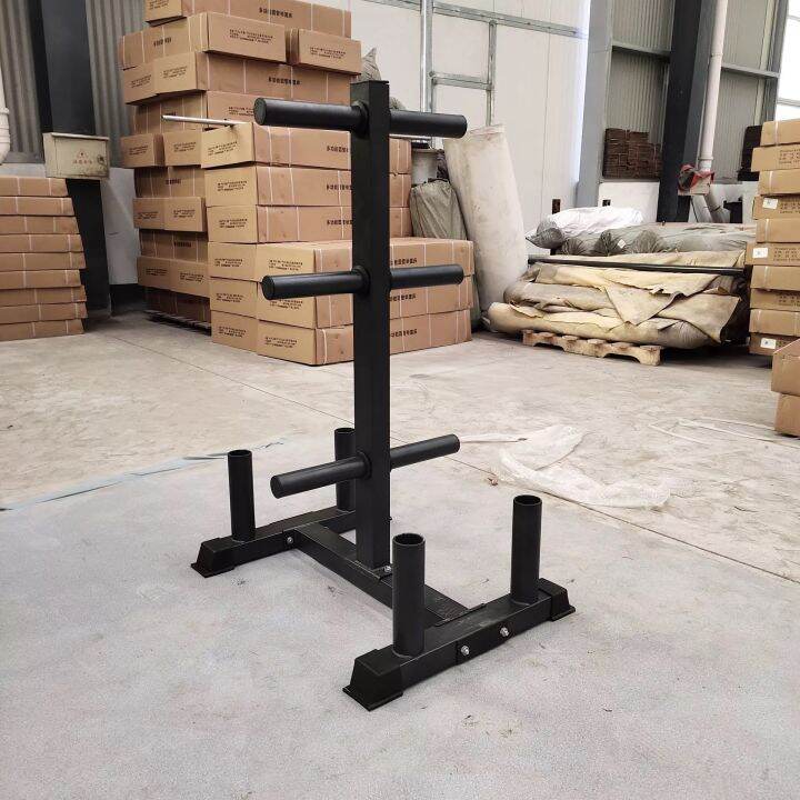 Imported Olympic Weight Plate Rack Tree for 2 Inch Plates Organizer