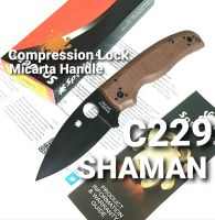 มีดพับ Spyderco Shaman C229, Micarta and G10 Handle ** SALE