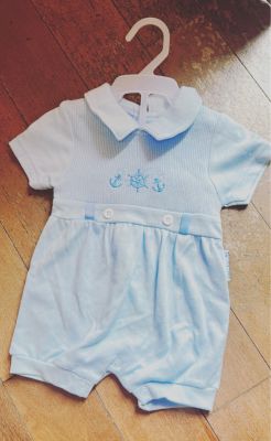 CLOTHING 99 Baby Cute light blue romper dress