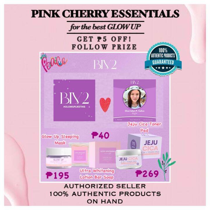 BLV2 Glow Up Sleeping Mask Ultra Whitening Lotion Bar Soap Jeju