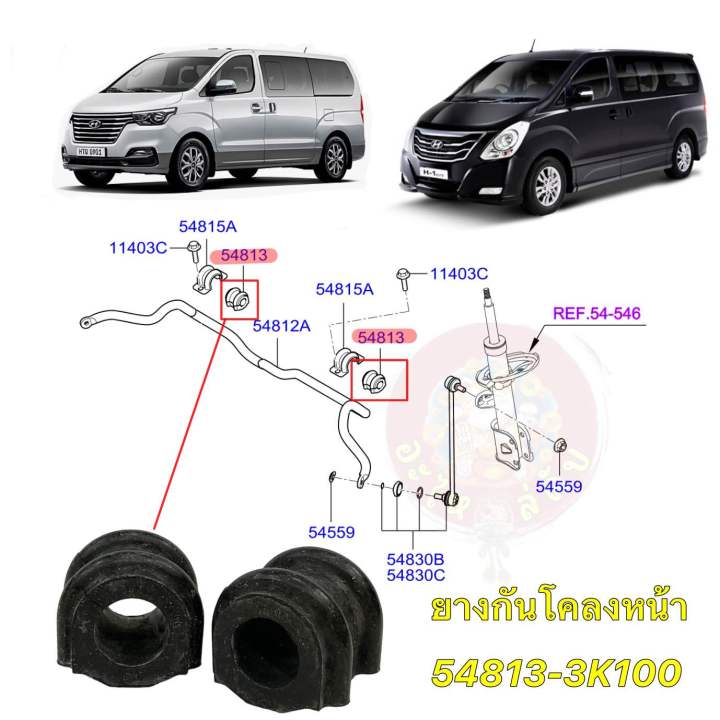 ยางกันโคลง-หน้า-หลัง-hyundai-h1-a1-a2-54813-3k100-55513-4h100-ยี่ห้อ-axis-สินค้าญี่ปุ่น