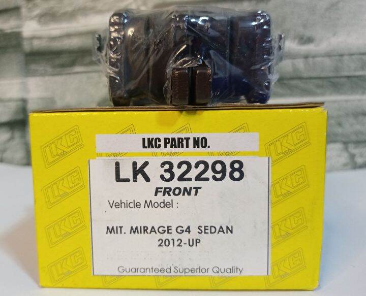 LKC BRAKE PAD for MITSUBISHI MIRAGE G4/HATCHBACK 2012 Up (LK 32298