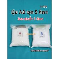 ปุ๋ย AB ขนาด 5 ลิตร (1:100)ใช้ได้ทั้งน้ำนิ่งและน้ำวน