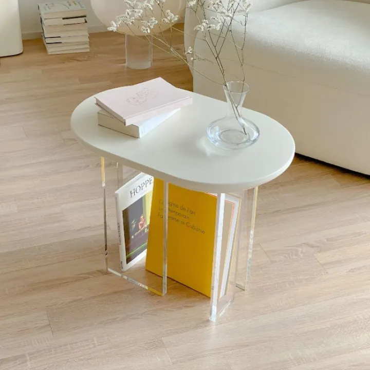 Hengxia Home Nordic Acrylic Transparent Small Coffee Table Home Simple