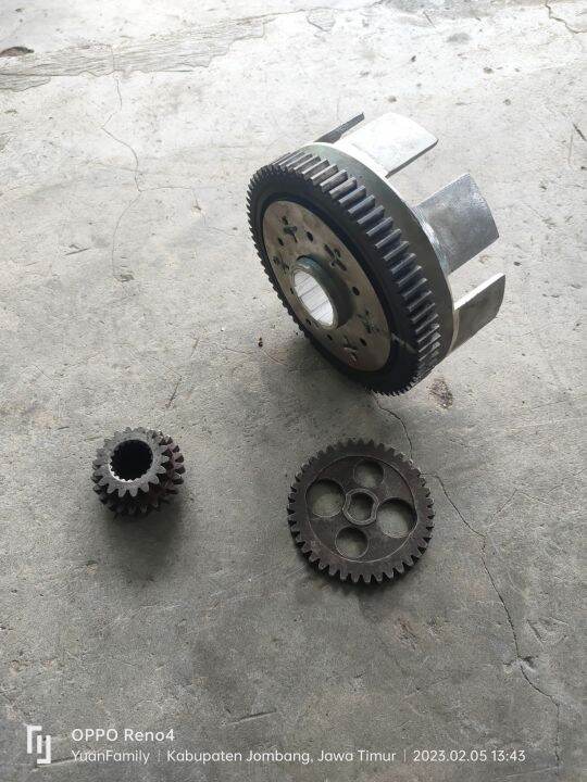 gigi primer sekunder rongsel drive ger 23 69 Honda cb GL MP Tiger gigi 69 sudah dibubut tinggal