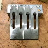 Plane irons single ใบกบไสไม้ ใบกบตรากระต่าย ใบกบไสมือ ใบกบไสมือตรากระต่าย เครื่องมือไสไม้ Rabbit Brand ขนาด นิ้วครึ่ง