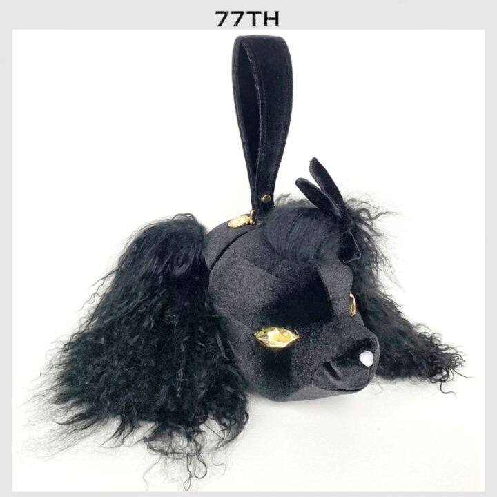 77th-black-poodle-shape-hand-bag