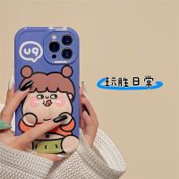 Play Sheng เคสโทรศัพท์มือถือ iPhone 13 iphone14promax iPhone 13สำหรับเด็กผู้หญิงหัวลิ้นสำหรับใบหน้าใหญ่บีบอัดแบบสามมิติเคสนิ่มซิลิโคนหุ้มทั้งเครื่องกันกระแทกไอเดียสร้างสรรค์แบบน่ารักสำหรับผู้หญิงแบบใหม่14Pro 12 14PM