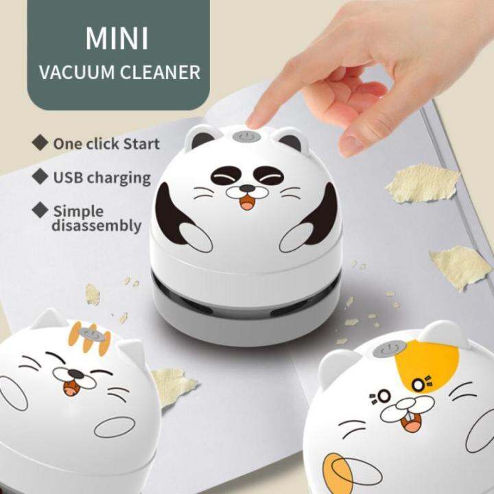 Mini desk vacuum cleaner, detachable vacuum cleaner with usb charging