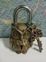 owl design padlock