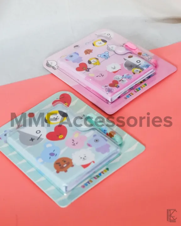 Bt21 Rj Notepad Mini So Bt21 mini notebook with pen random colors | Lazada PH