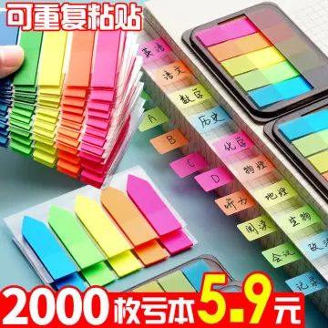 125 sheets Transparent Sticky Notes, Page Markers, Book Tabs