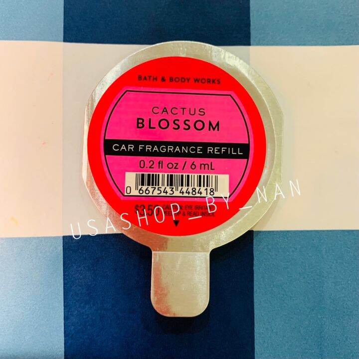 Bath And Body Works แผ่นน้ำหอมใส่รถ กลิ่น Cactus Blossom 1 แผ่น