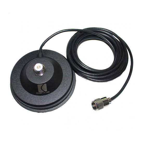 Cignus magnetic mount with 4 meters coax cable and PL259 connector ...