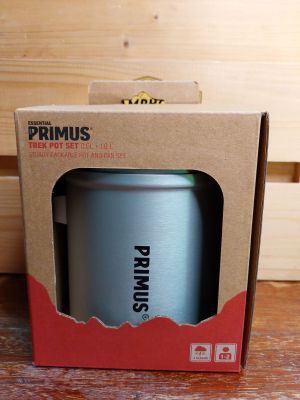 PRIMUS TREK POT SET 0.6L + 1.0L ชุดหม้อกระทะขนาด 0.6 และ 1.0 ลิตร กระทะเคลือบเซรามิคไม่ติดกระทะ Ceramic Non Stick Coating