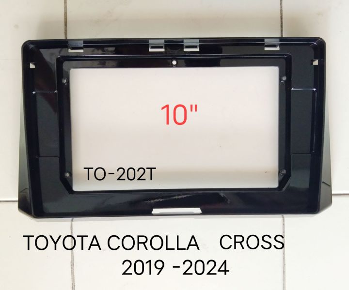 หน้ากากวิทยุ TOYOTA COROLLA CROSS ปี 2019 -2024 สำหรับเปลี่ยนเครื่องเล่นจอ Android 10"