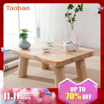 Solid Wood Low Table Bay Window Small Tea Table Tatami Rectangular Table -  China Side Table, Low Table of Solid Wood