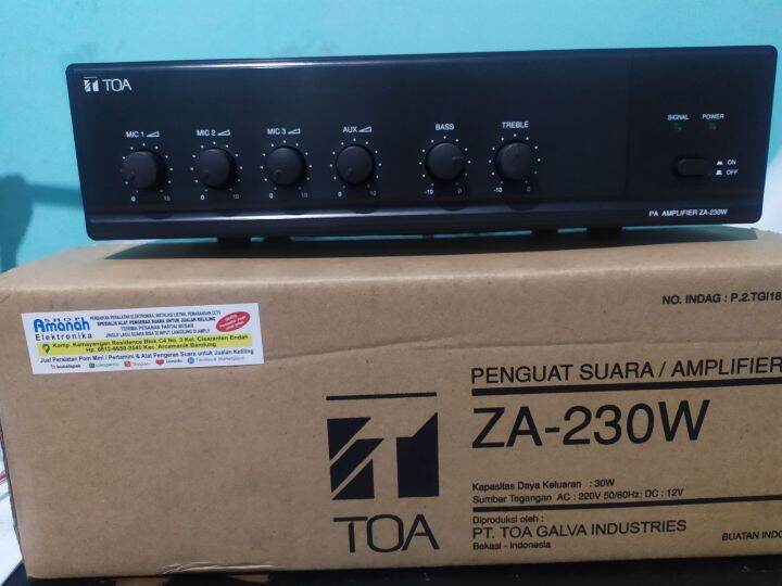 Jual Toa Amplifier Amply ZA-230W ZA230 W ZA230W ZA 230 W 30W harga