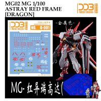 ดีคอลน้ำ[ DDB-CORGI] MG 02 ASTRAY RED FRAM [DRAGON] MG 1/100 WATER DECAL FLLUORESCENT MG02