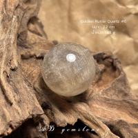 Golden Rutile Quartz | ไหมทอง #6 ✨ #sphere เสริมโชคลาภ ค้าขาย เรียกทรัพย์ - AD gemstone