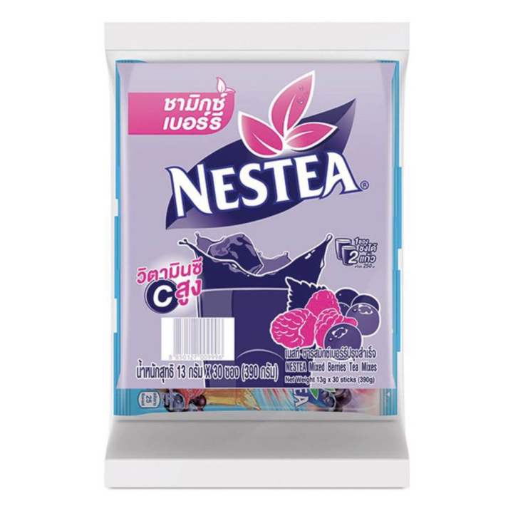 Nestea เนสที ชามิกซ์เบอร์รี่ ปรุงสำเร็จ ชนิดผง 12.5g x30ซอง ชาซอง