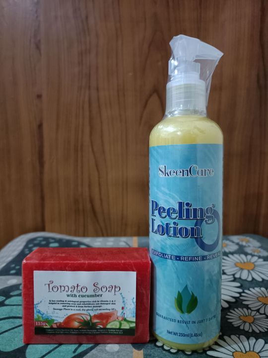 Duo Skeen Care Peeling Lotion Extra Strength 50ml100ml250mltomato Soap With Cucumber 135g 0065