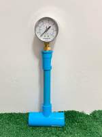 Pressure Gauge 5 kg/cm2 เกจวัดแรงดัน 5 kg/cm2 สำหรับท่อประปา 1" รวมชุดข้อต่อ 3 ทางขนาด 1" สำหรับต่อปั๊มน้ำ