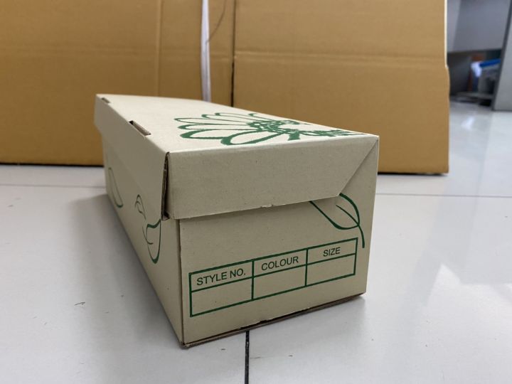 กล่องรองเท้ากระดาษ-ขนาด-11x27x9-cm-แพ็ค20ใบ-กล่องเก็บของ-กล่องจัดระเบียบ-ok-shopping