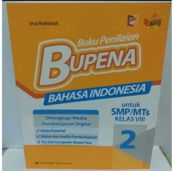 Buku Bupena Bahasa Indonesia Untuk SMP/MTs Kelas VIII Erlangga | Lazada ...