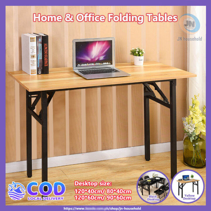 Folding Table work table for home Office Computer table Study table Foldable Wood Sturdy and