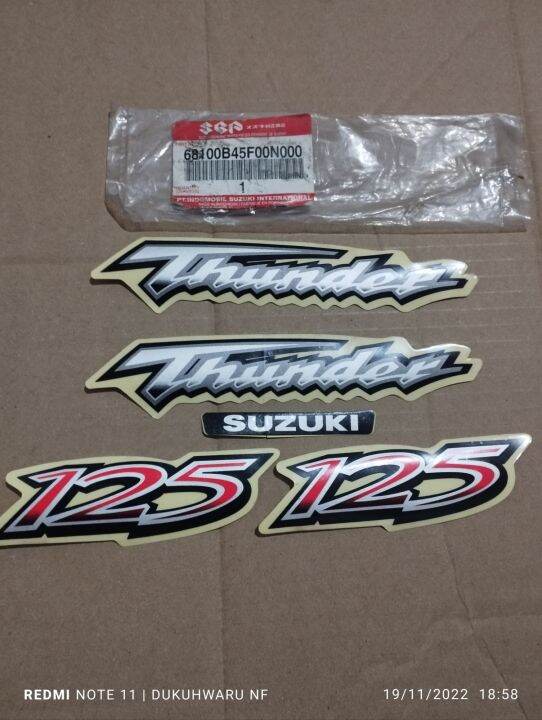 sticker stiker Lis Suzuki thunder 125 original baru | Lazada Indonesia