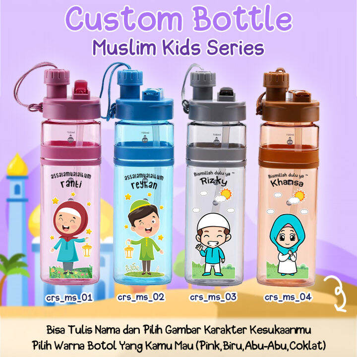 Custom Botol Minuman - 2in1 & My Bottle - Gambar Anime Kartun Jepang