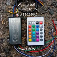 RGB LED Driver 50W waterproof input 85-265VAC output 12-29VDc