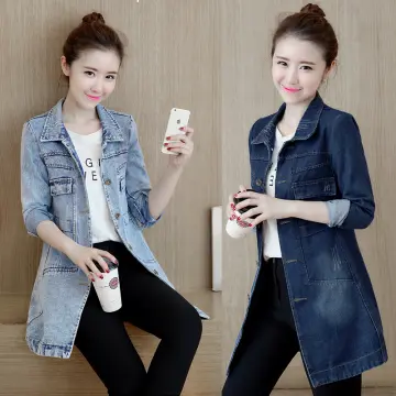 Autumn New Korean Fashion OL Women's Wear Mid-long Suit Jacket +