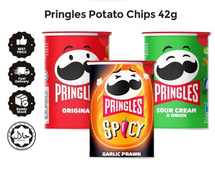 Pringles Potato Chips 42g [Assorted] | Lazada