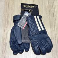 ถุงมือหนัง Triumph ของแท้ (สีน้ำเงินเข้ม)