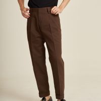 PEETA Trousers Collection in Brown color