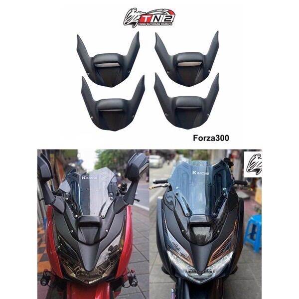 หน้ากากใต้ชิวforza300งานabsสีดำ-คาร์บอนแท้-ตรงรุ่น