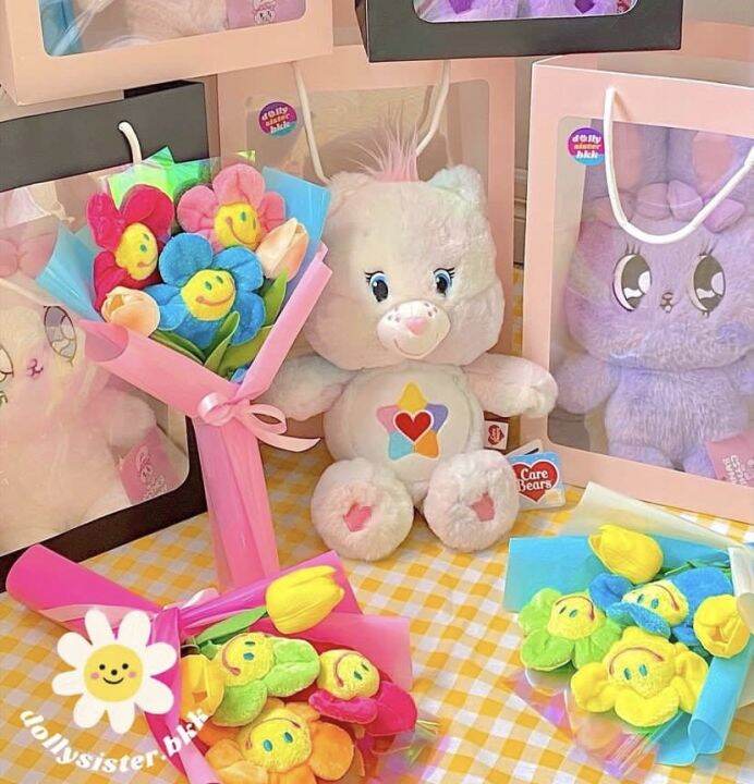 ตุ๊กตา-true-heart-care-bear-ของแท้จากช๊อป-100-size-25-cm-ตุ๊กตาแครแบร์-carebear-thailand-carebear