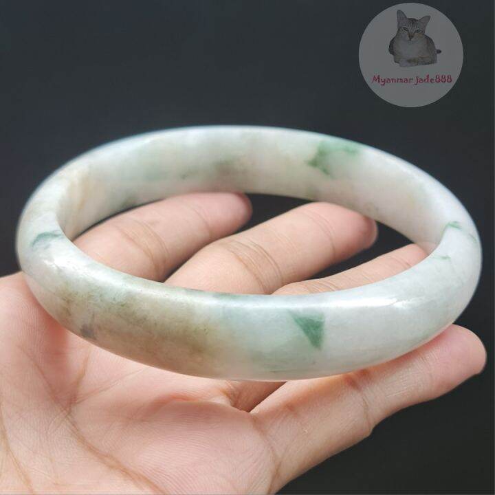 กำไลหยกพม่าแท้-jadeite-type-a-ไซส์-75-1-ไซส์ใหญ่พิเศษ