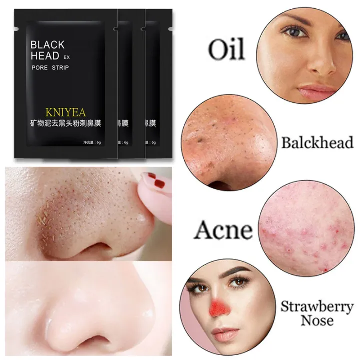 1PCS Bamboo Black head Removers Mineral mud Blackhead sticker Cleaner ...