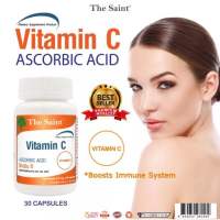 วิตามินซี เดอะเซนต์ The Saint VITAMIN C ASCORBIC ACID 470mg. 30 CAPSULES.