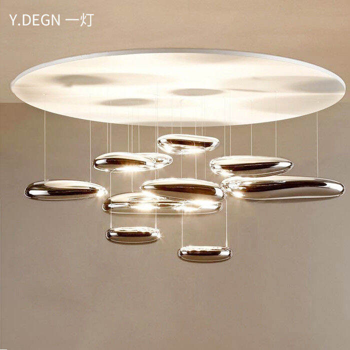 Italian Mercury Floating Water Drop Restaurant Lamp in the Living Room