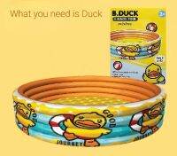 T.P. TOYS DUCKY สระน้ำเป่าลม 4 ฟุต 4 ชั้น สูง 41 ซม. (16นิ้ว)  B.DUCK 4 RINGS POOL จำนวน 1 ชิ้น