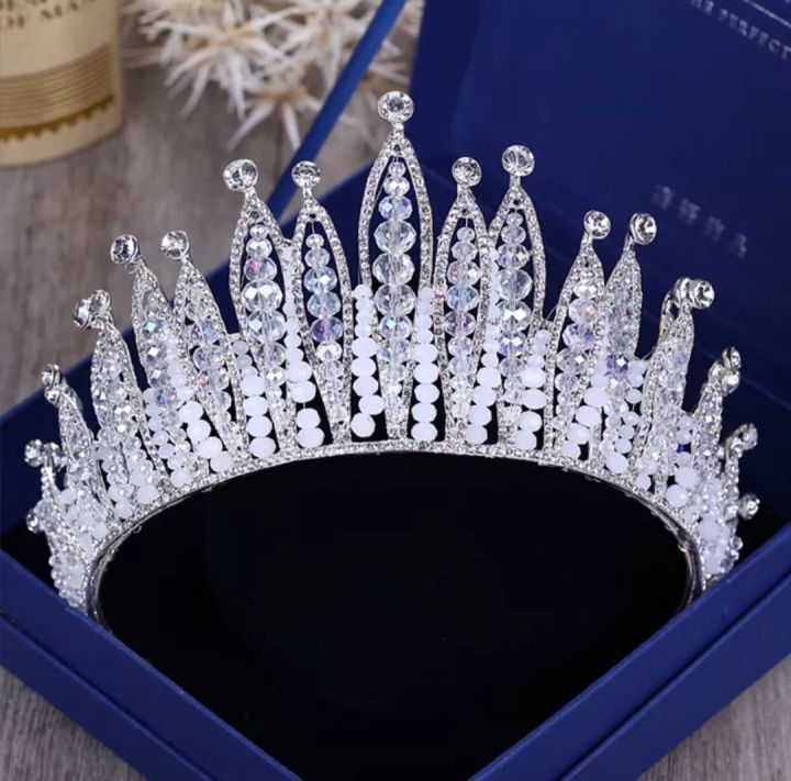 Intan Crown Mahkota Pengantin Mewah Wedding Crown Besar Silver Lazada Indonesia