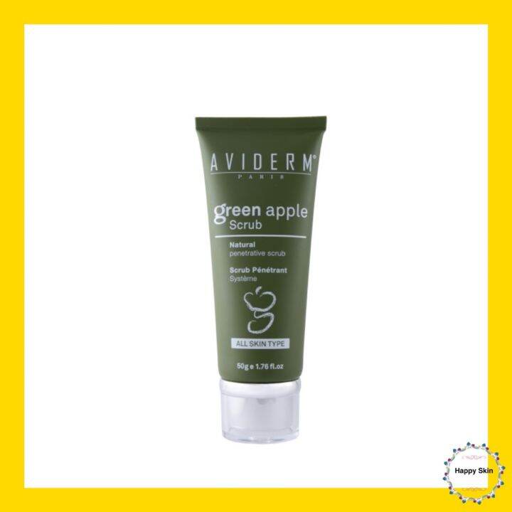Aviderm Green Apple Scrub 50g Lazada