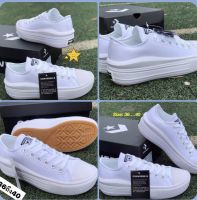 รองเท้าConverse รองเท้าขอนเวิร์สส้นสูง รองเท้าผ้าใบ รองเท้าConverseผู้หญิง พรัมกล่อง