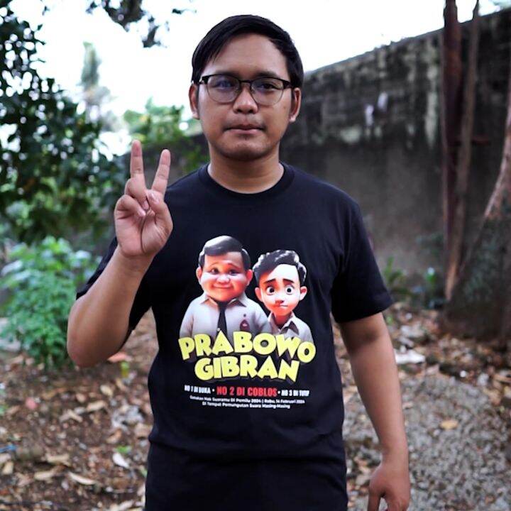 Desain Kaos Keren Kaos Pemilu 2024 Prabowo Gibran Lucu Lazada Indonesia