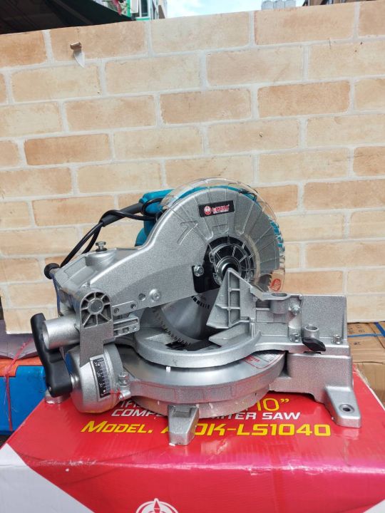 okura-เครื่องตัดองศา-okuraเลื่อยองศาขนาด-10-แบบเอียงล้มได้-compound-miter-saw-a-ok-al1040